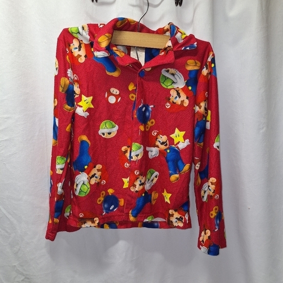 Super Mario two-piece night suit size 10 - Picture 1 of 7